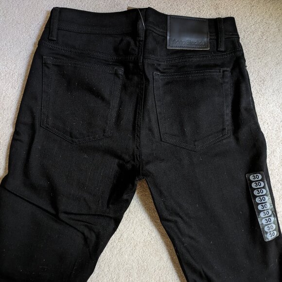 Acne Men's North Stay Black Jeans, 30x32 - Picture 9 of 10